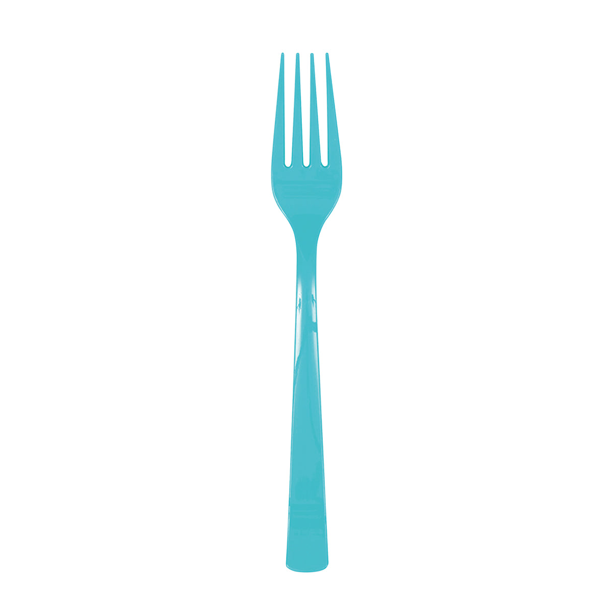 Terrific Teal Plastic Forks, 18ct