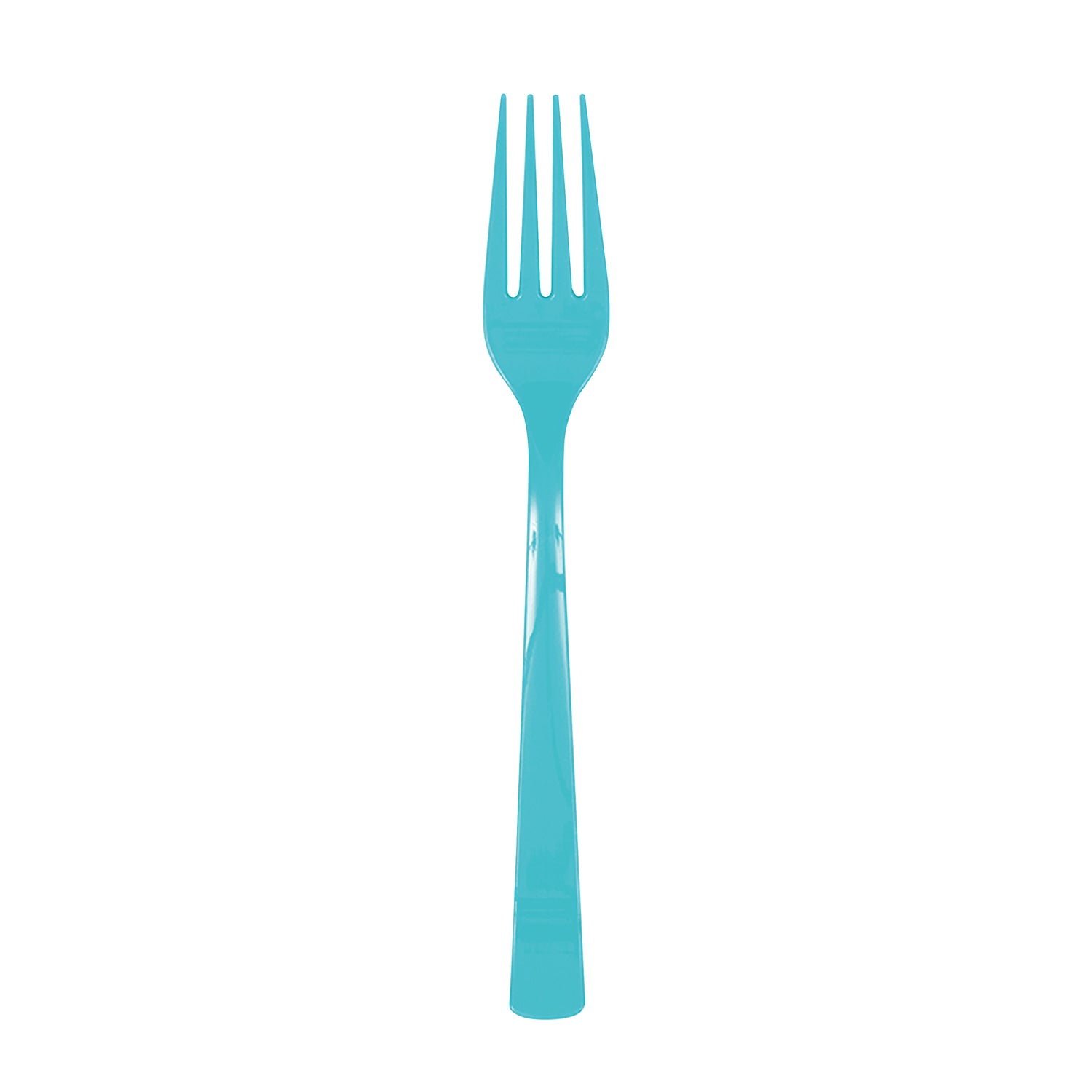 Terrific Teal Plastic Forks, 18ct