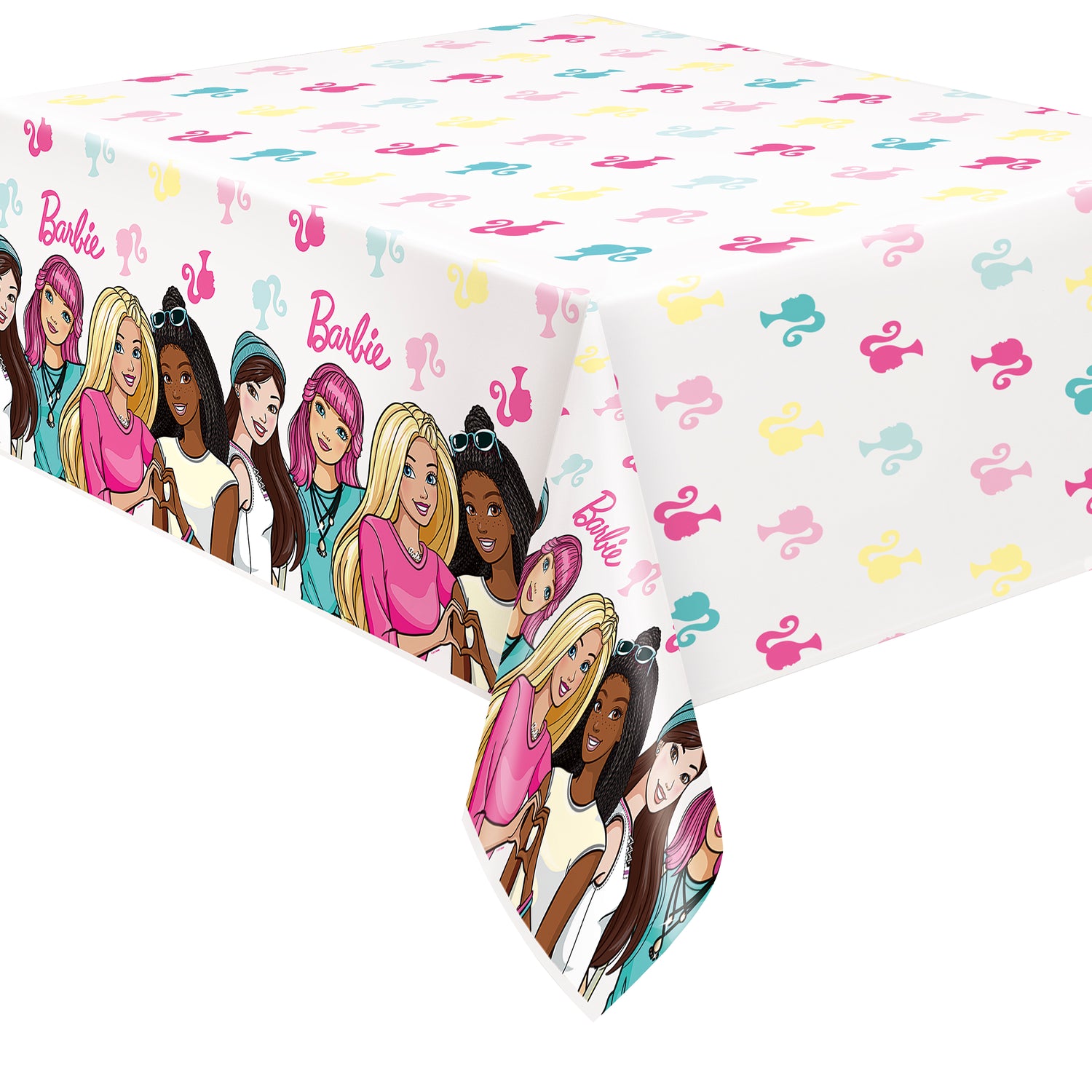 Barbie Rectangular Plastic Table Cover, 54" x 84" - Image 2
