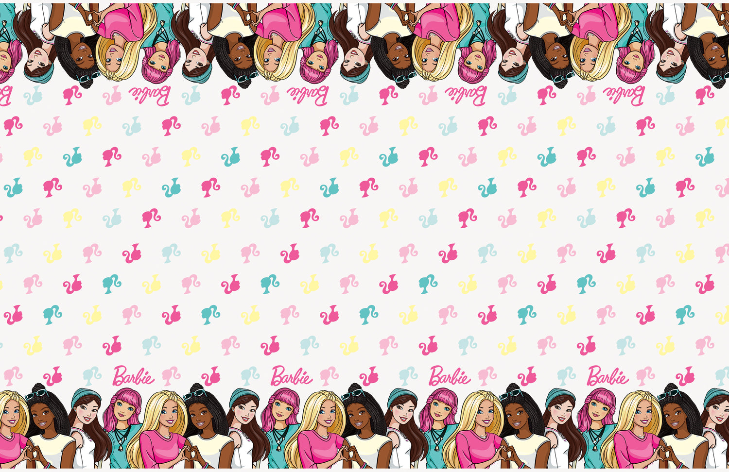 Barbie Rectangular Plastic Table Cover, 54" x 84" - Image 3