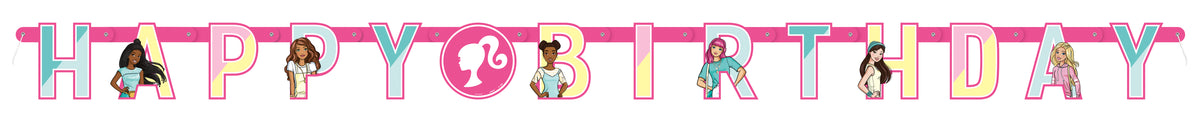 Barbie "Happy Birthday" Jointed Banner