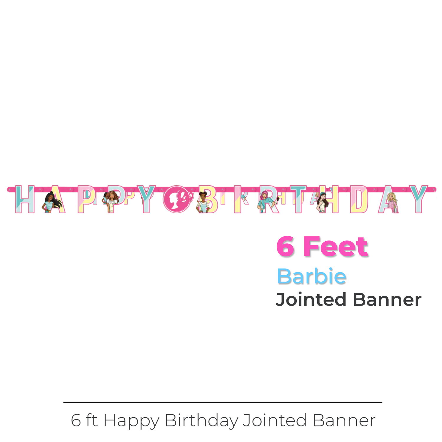 Barbie "Happy Birthday" Jointed Banner