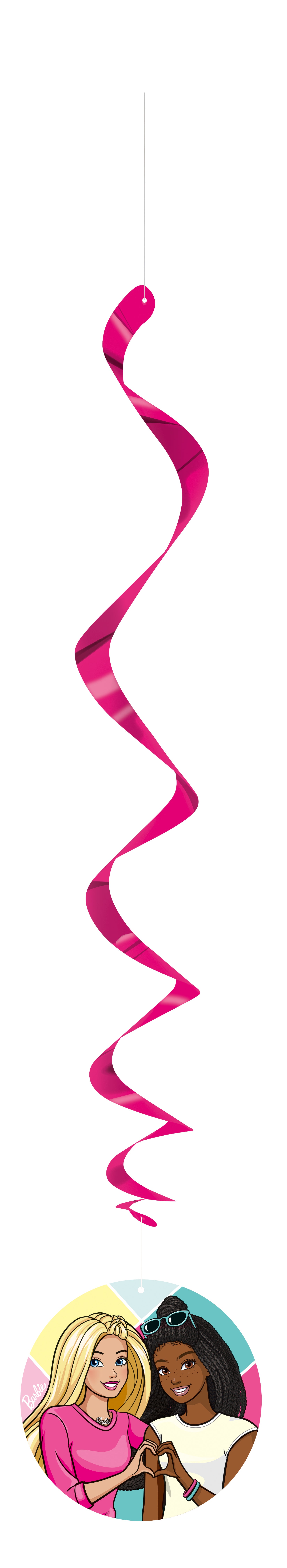Barbie Hanging Swirl Decorations 26", 3ct - Image 3