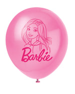 Barbie Assorted Color 12" Latex Balloons, 8ct - Image 4
