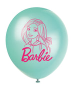 Barbie Assorted Color 12" Latex Balloons, 8ct - Image 3