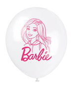 Barbie Assorted Color 12" Latex Balloons, 8ct - Image 2
