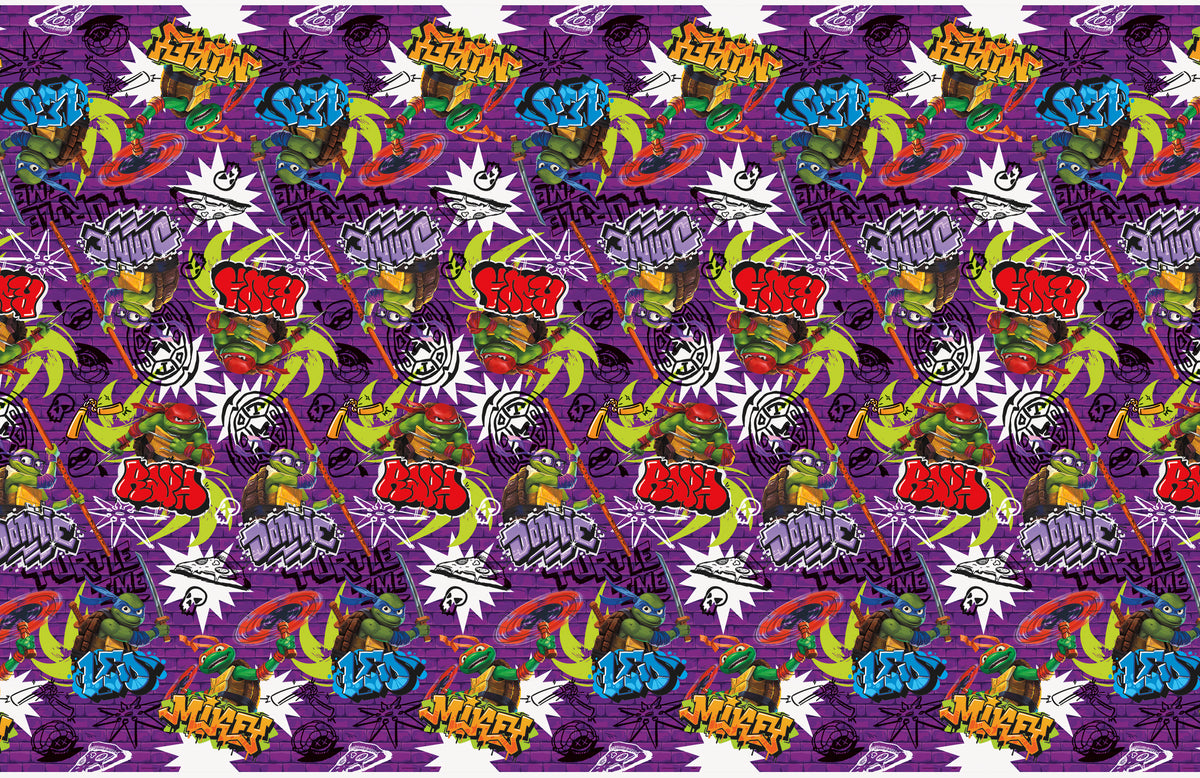 TMNT Mutant Mayhem Rectangular Plastic Table Cover, 54" x 84" - Image 3