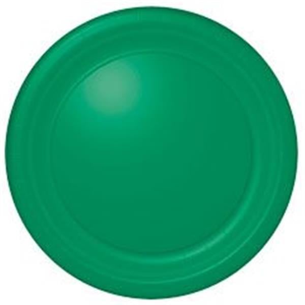 Green 10 1/2" Paper Plates