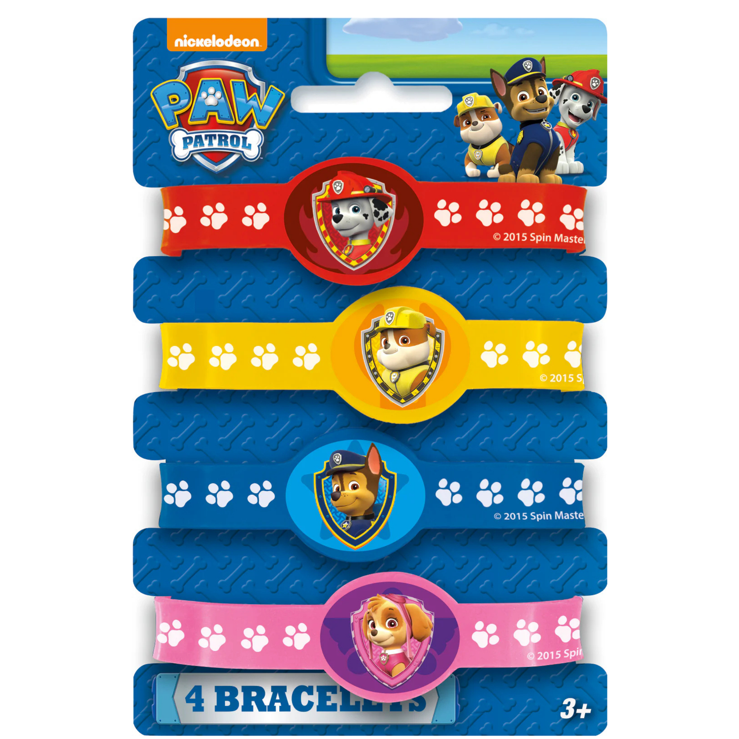 Paw Patrol Stretchy Bracelets, 4ct