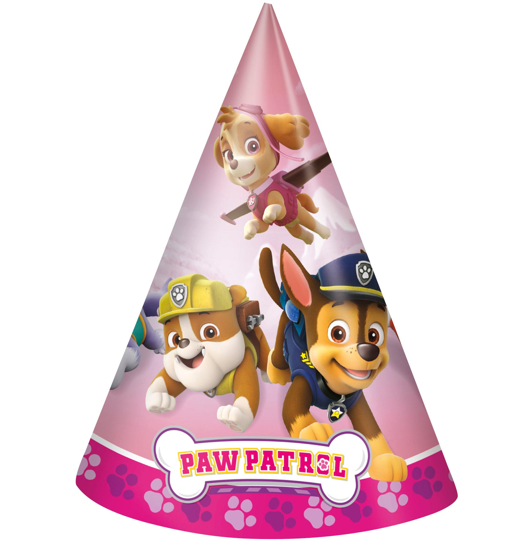 Paw Patrol Girl Party Hats, 8ct