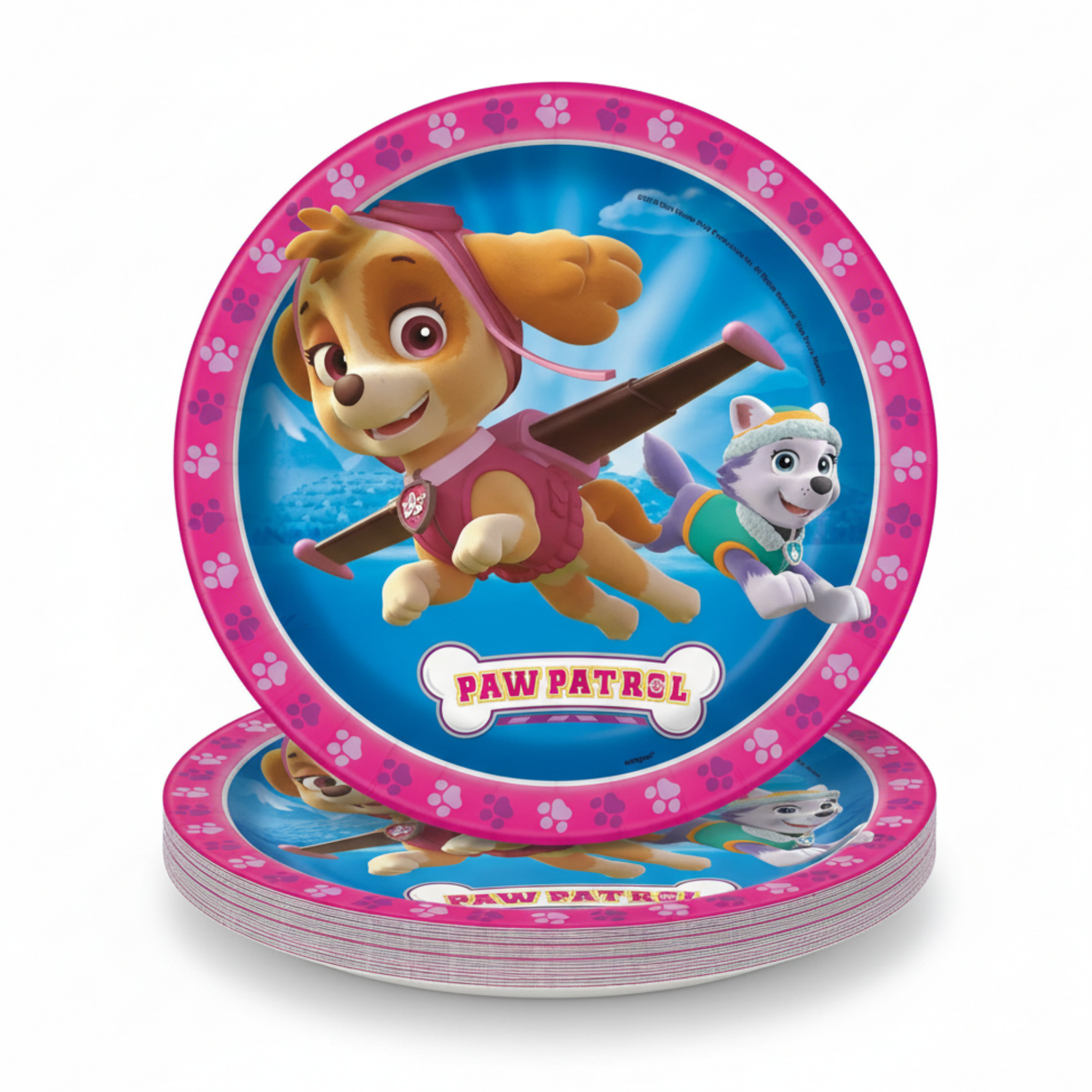 Paw Patrol Girl Round 9" Dinner Plates, 8ct