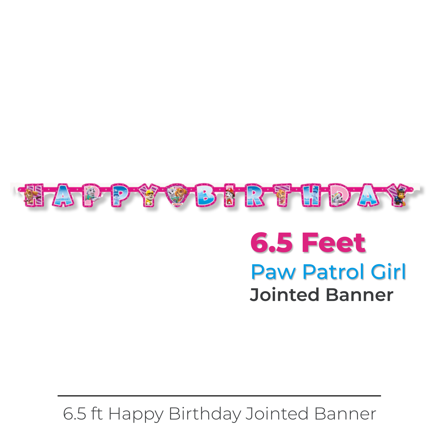 Paw Patrol Girl Large Jointed Banner