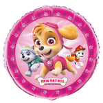 Paw Patrol Girl Round Foil Balloon 18", Packaged