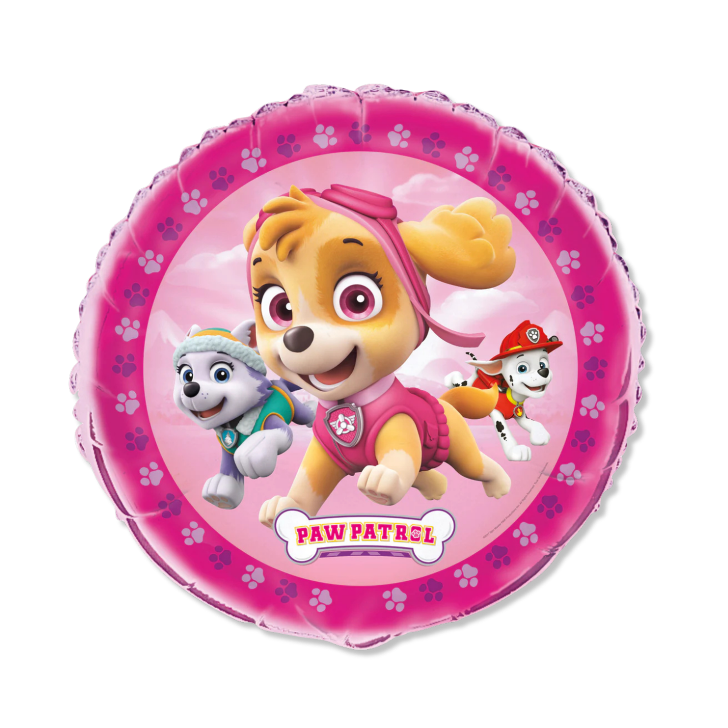 Paw Patrol Girl Round Foil Balloon 18", Packaged