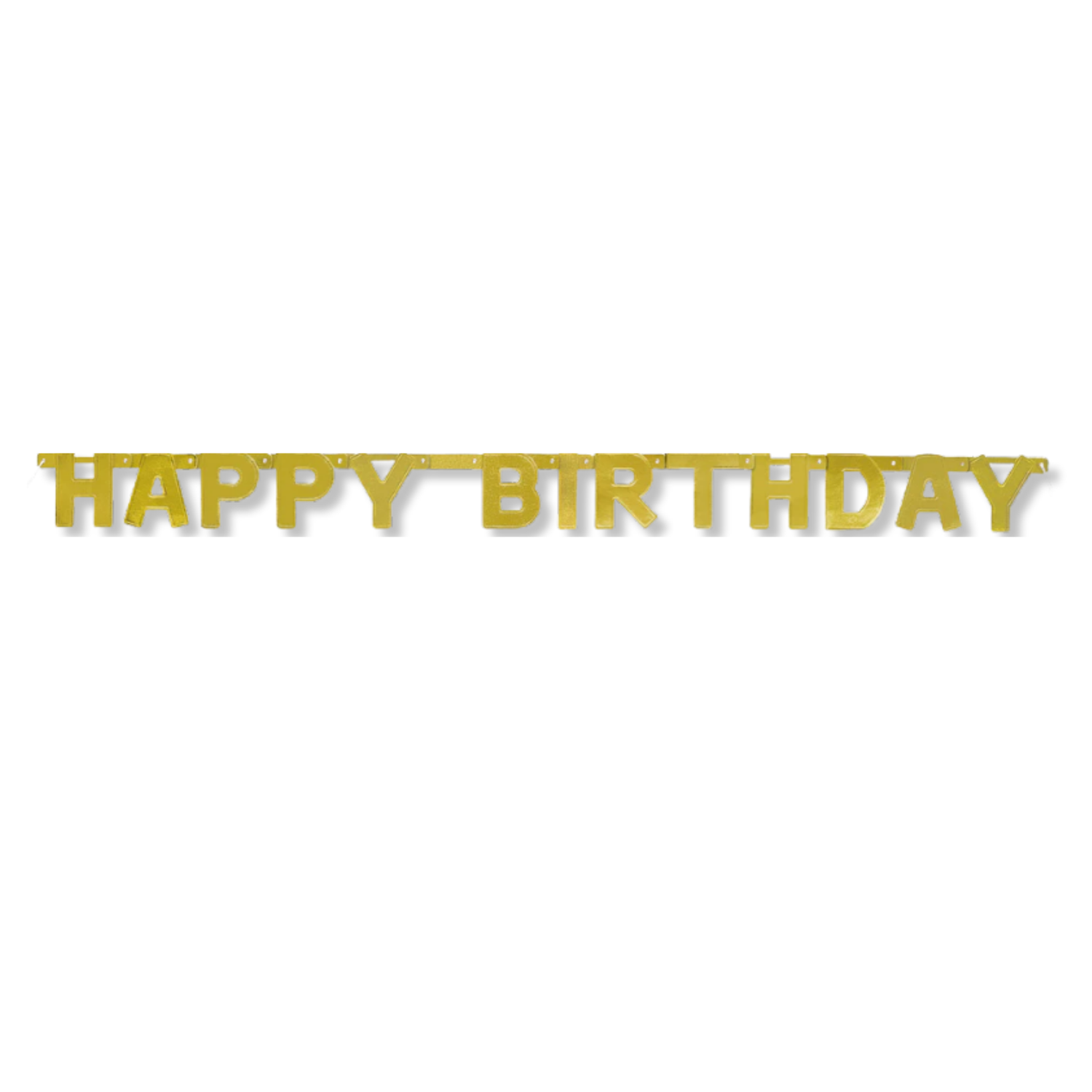 Happy Birthday Gold Deluxe Jointed Banner