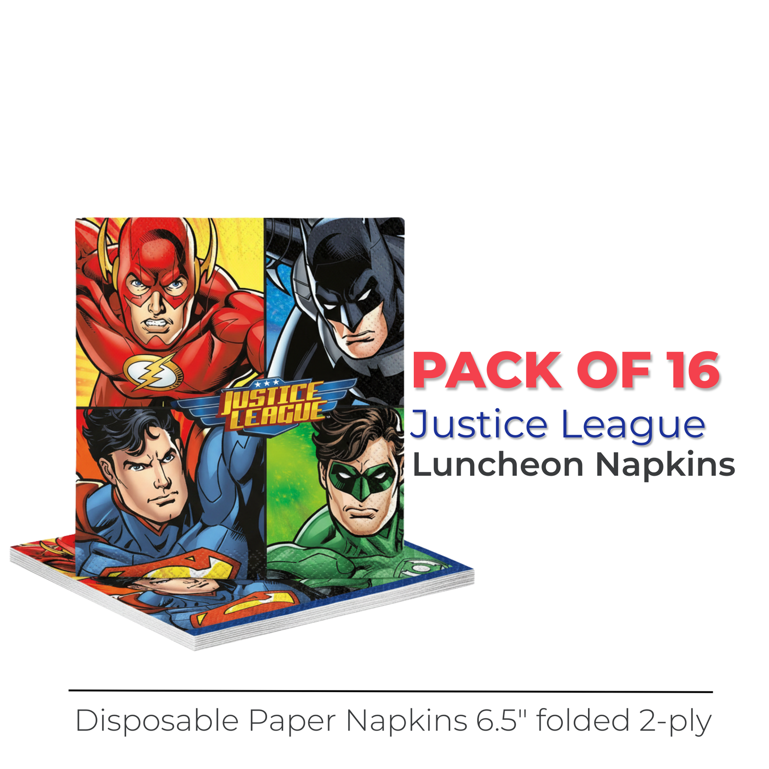 Justice League Luncheon Napkins, 16ct