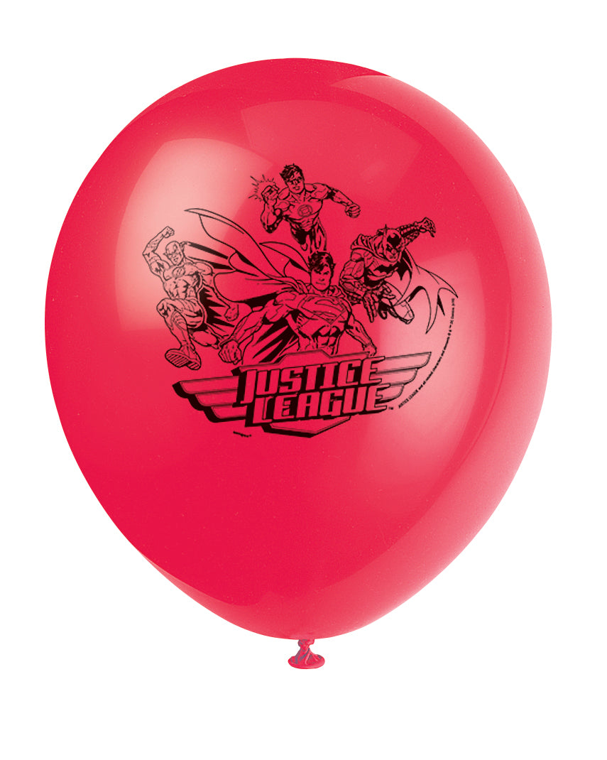 Justice League 12" Latex Balloons, 8ct - Image 3