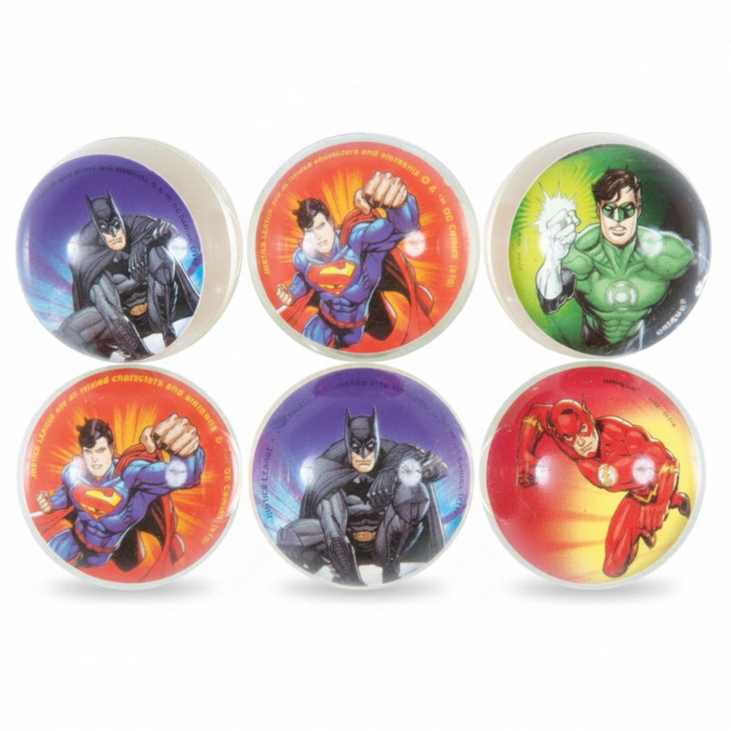 Justice League Bounce Balls, 6ct