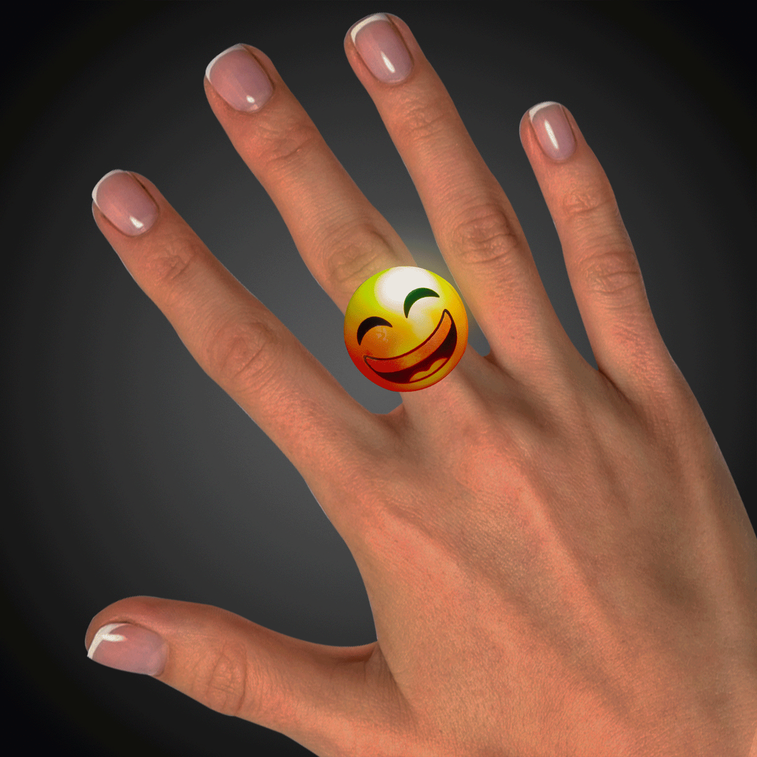 LED Emojicon Jelly Rings