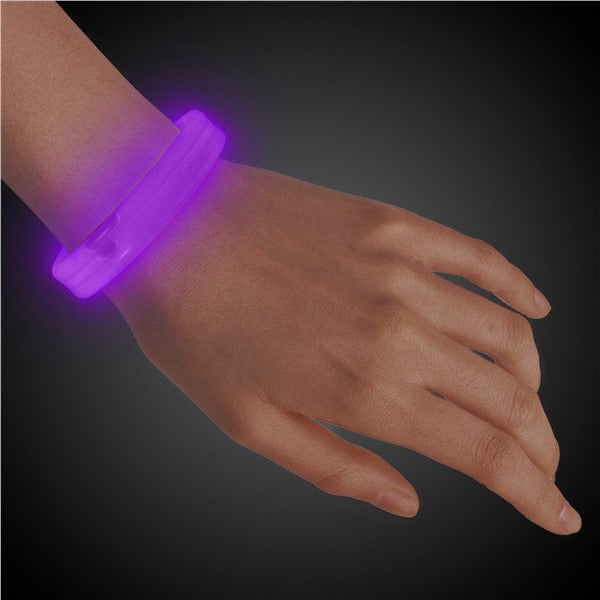 Purple Triple Wide 9" Glow Bracelets
