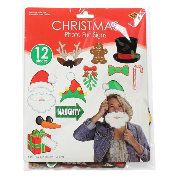Merry Christmas Photo Booth Prop Kit