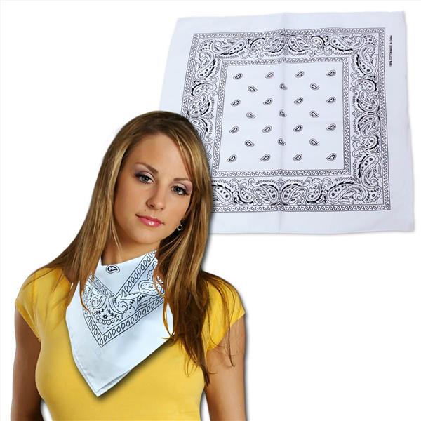 White Cotton Bandanas