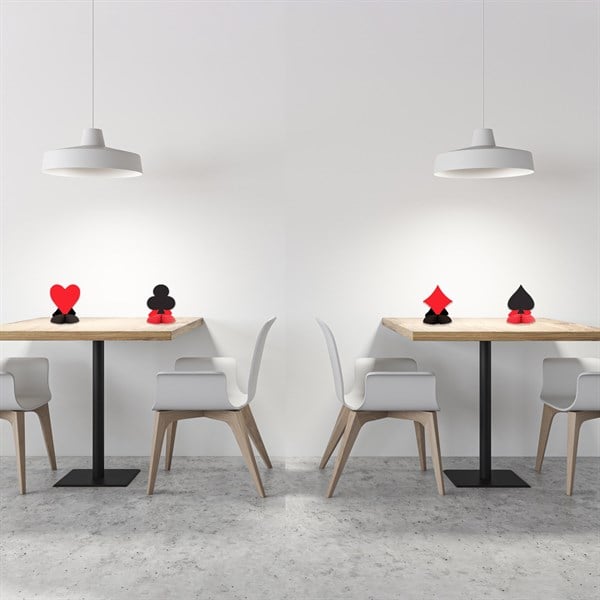 Mini Card Suit Centerpieces