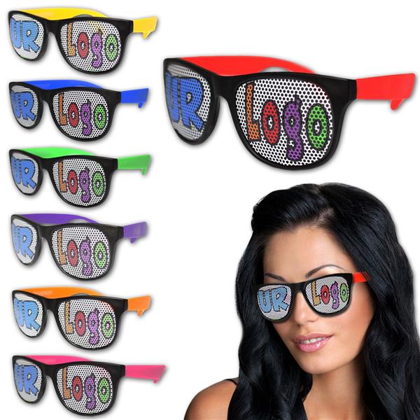 Neon Custom Retro Sunglasses