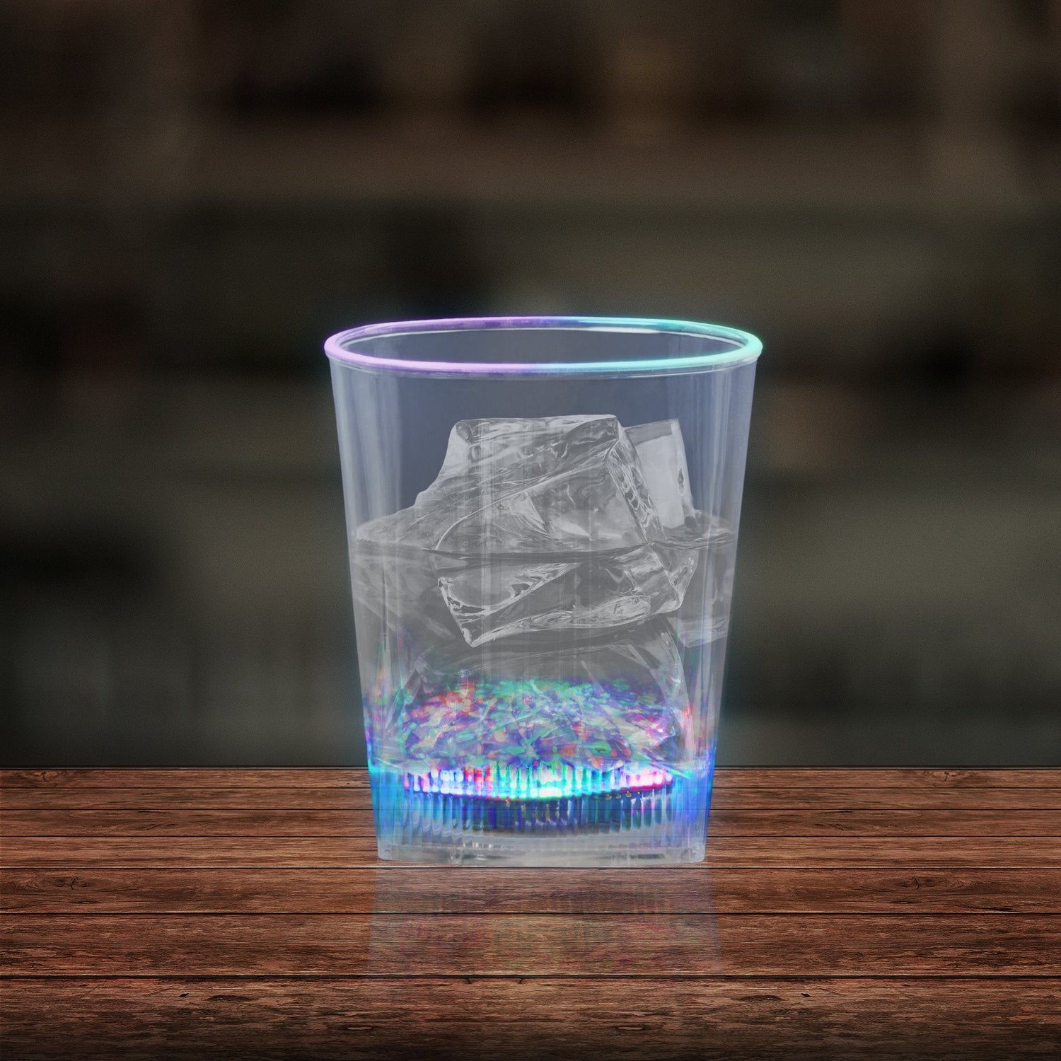 LED Square Bottom 10 oz. Rocks Glass