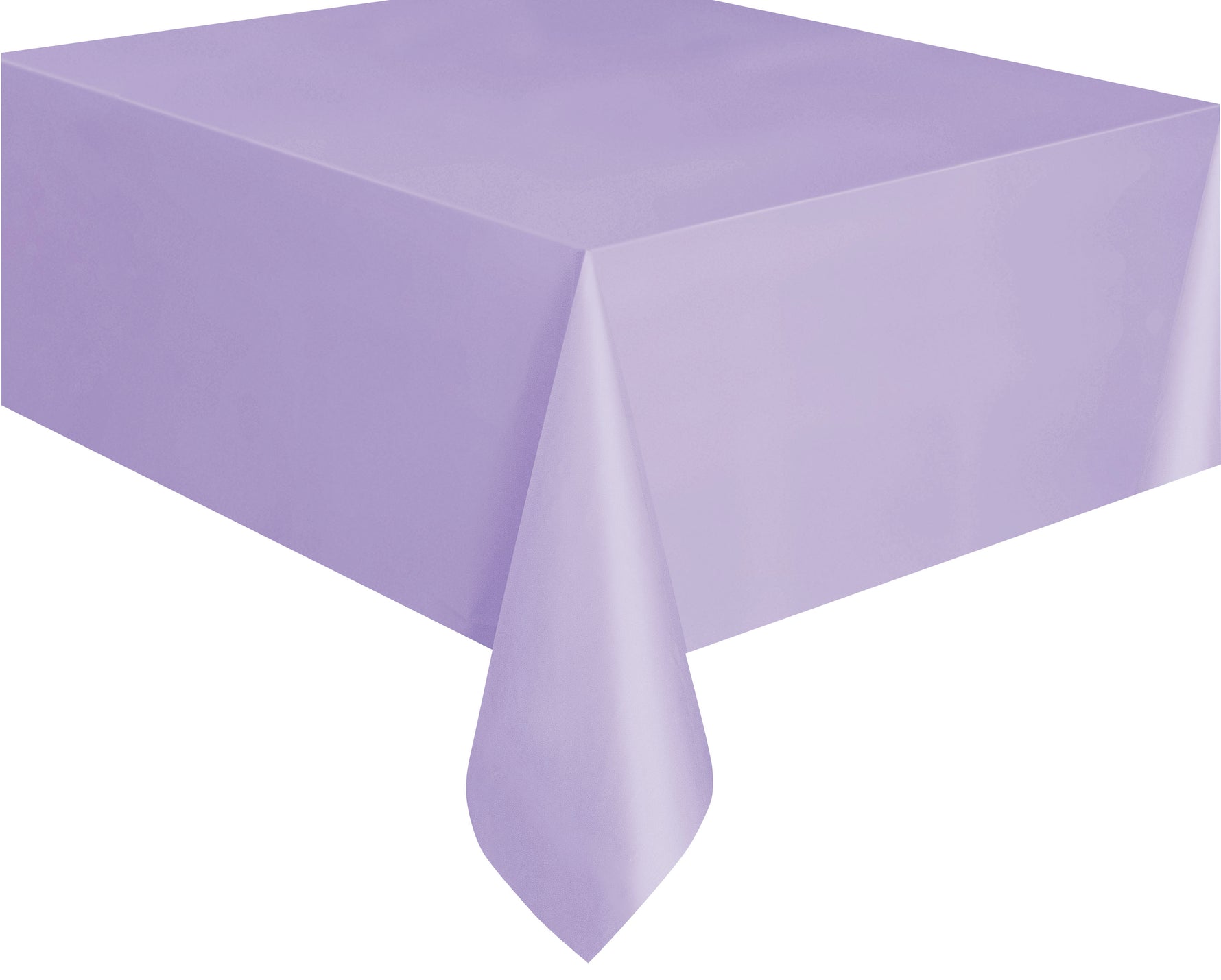 Lavender Solid Rectangular Plastic Table Cover, 54" x 108"