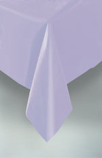 Lavender Solid Rectangular Plastic Table Cover, 54" x 108" - Image 4