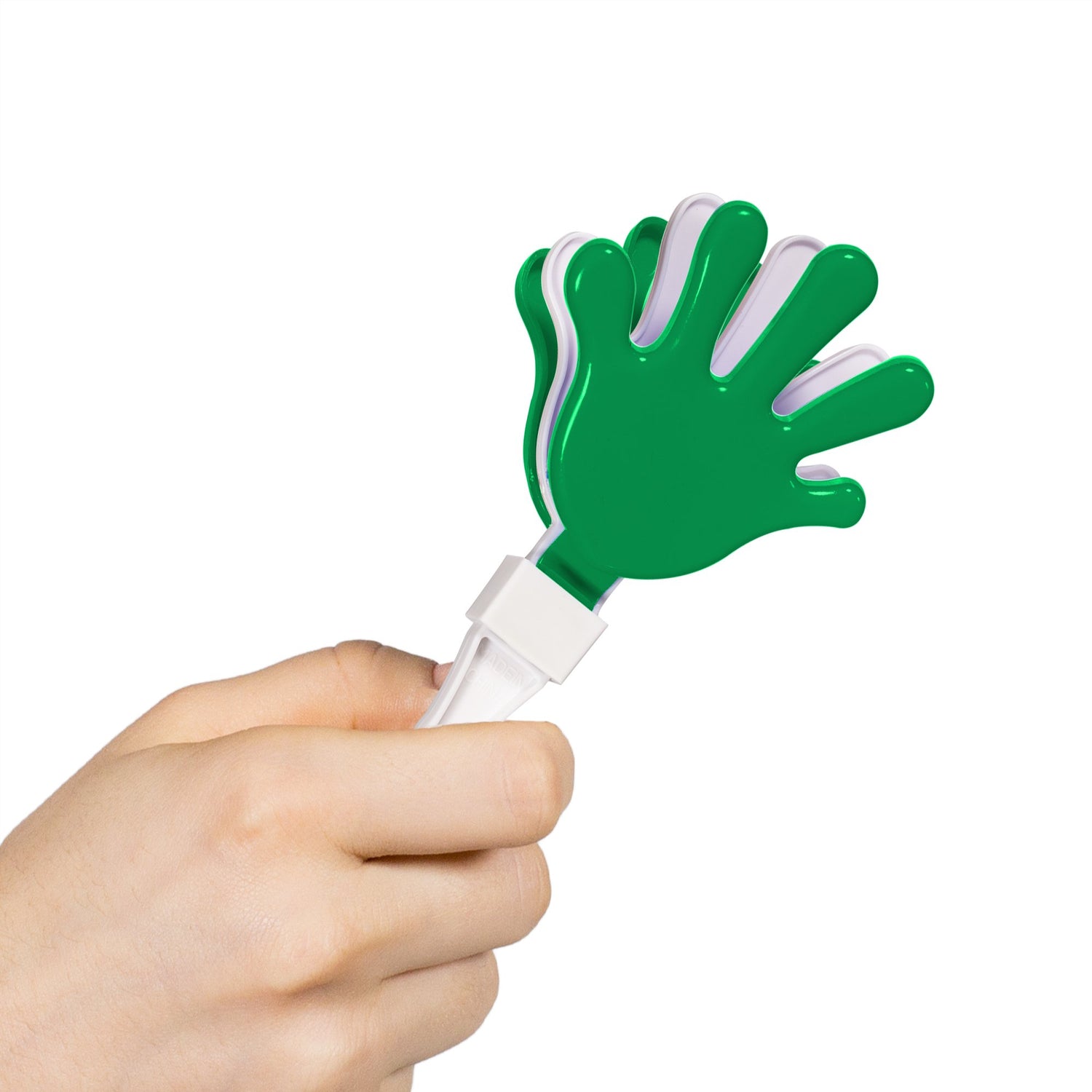 Green & White Hand Clappers