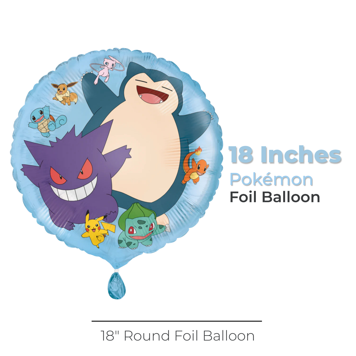 Pokémon 18" Round Foil Balloon - Bulk