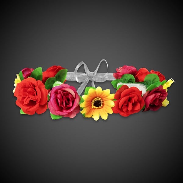LED Assorted Flowers Halo Headband