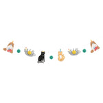 Pawty Animals Cat Cutout Banner with Honeycomb Tissue Balls