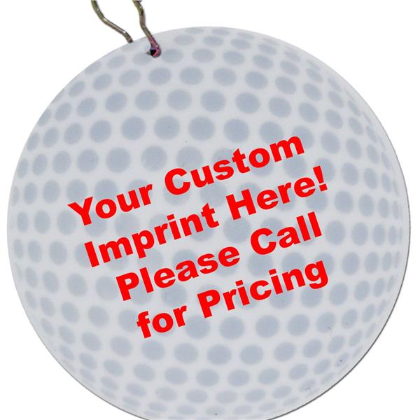 Golf Ball Plastic 2 1/2" Medallion