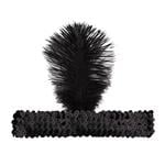 Black Feather Headband