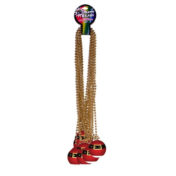 Santa Belt Medallion 33" Bead Necklaces