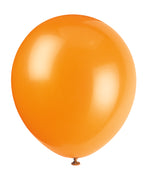 12" Latex Balloons, 10ct - Pumpkin Orange