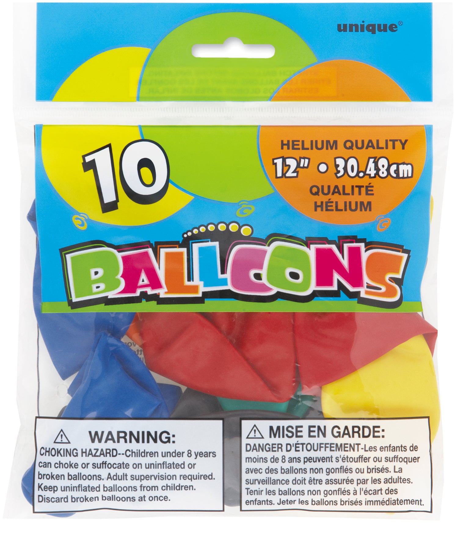12" Latex Balloons, 10ct - Assorted