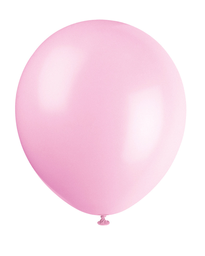 12" Latex Balloons, 10ct - Petal Pink