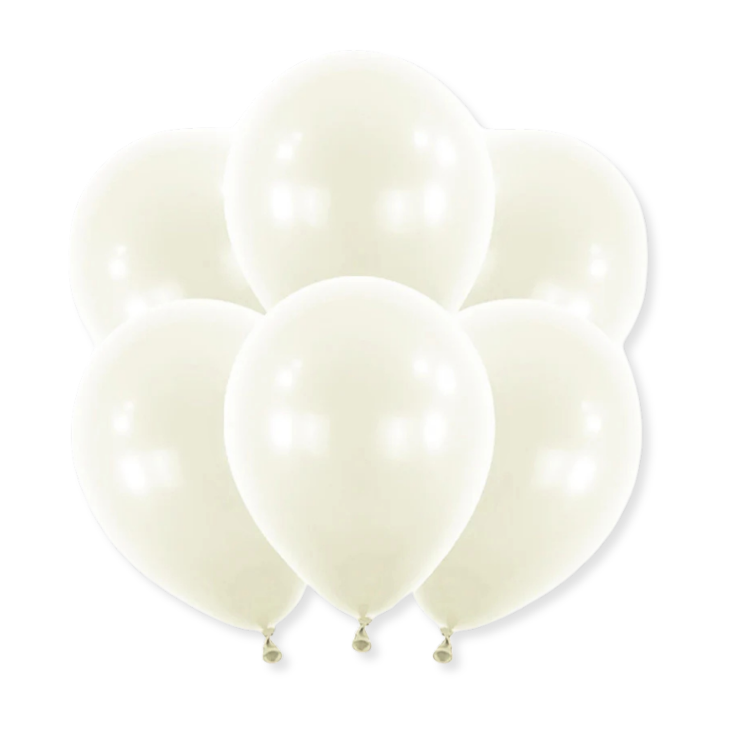 12" Latex Balloons, 10ct - White