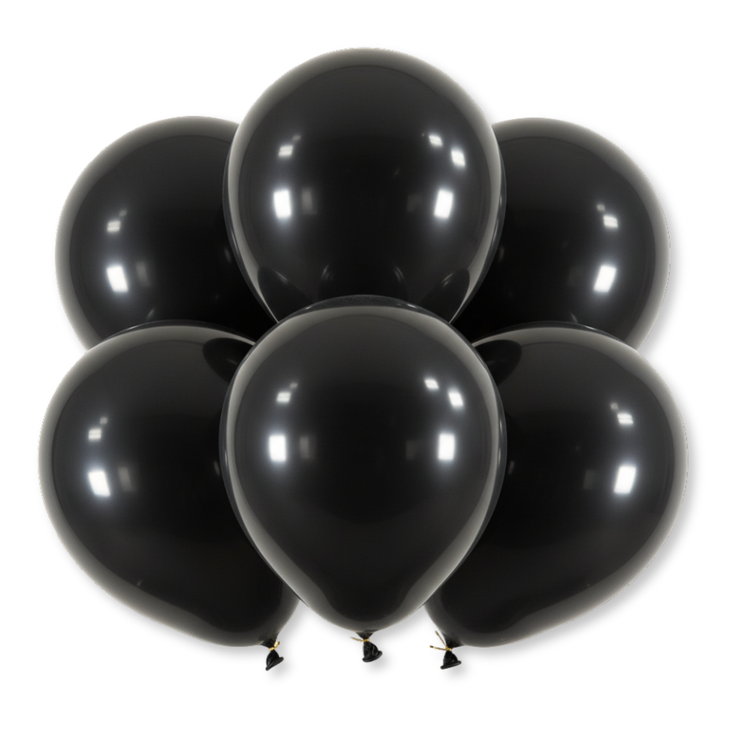 12" Latex Balloons, 10ct - Jet Black