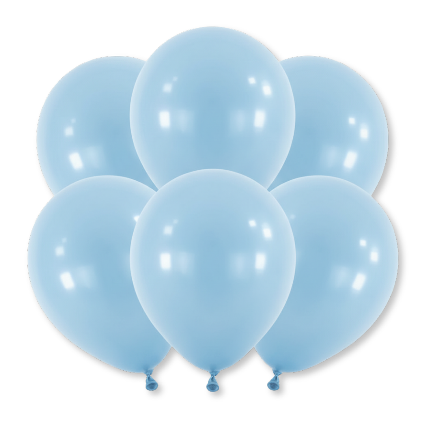 12" Latex Balloons, 10ct - Baby Blue