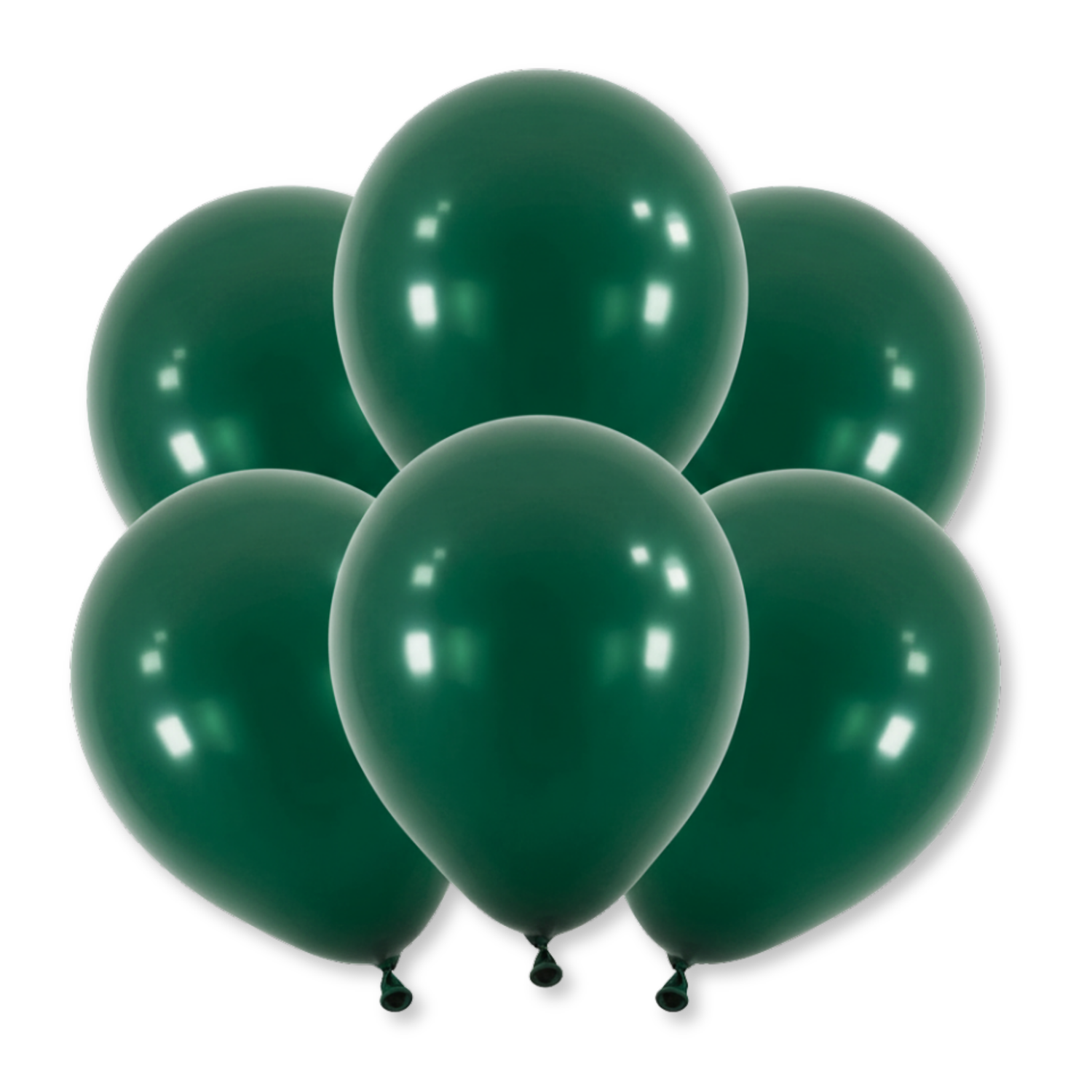 12" Latex Balloons, 10ct - Forest Green