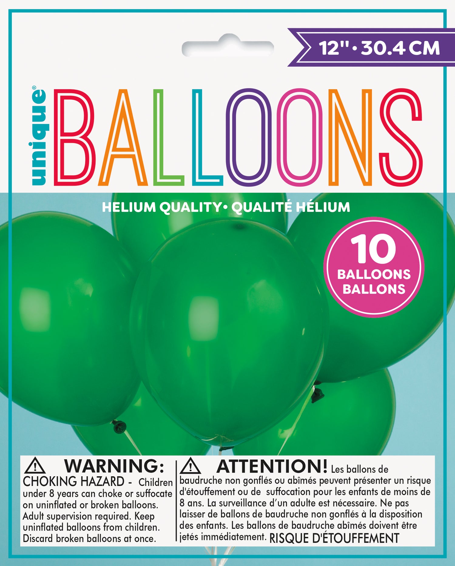 12" Latex Balloons, 10ct - Forest Green - Image 2