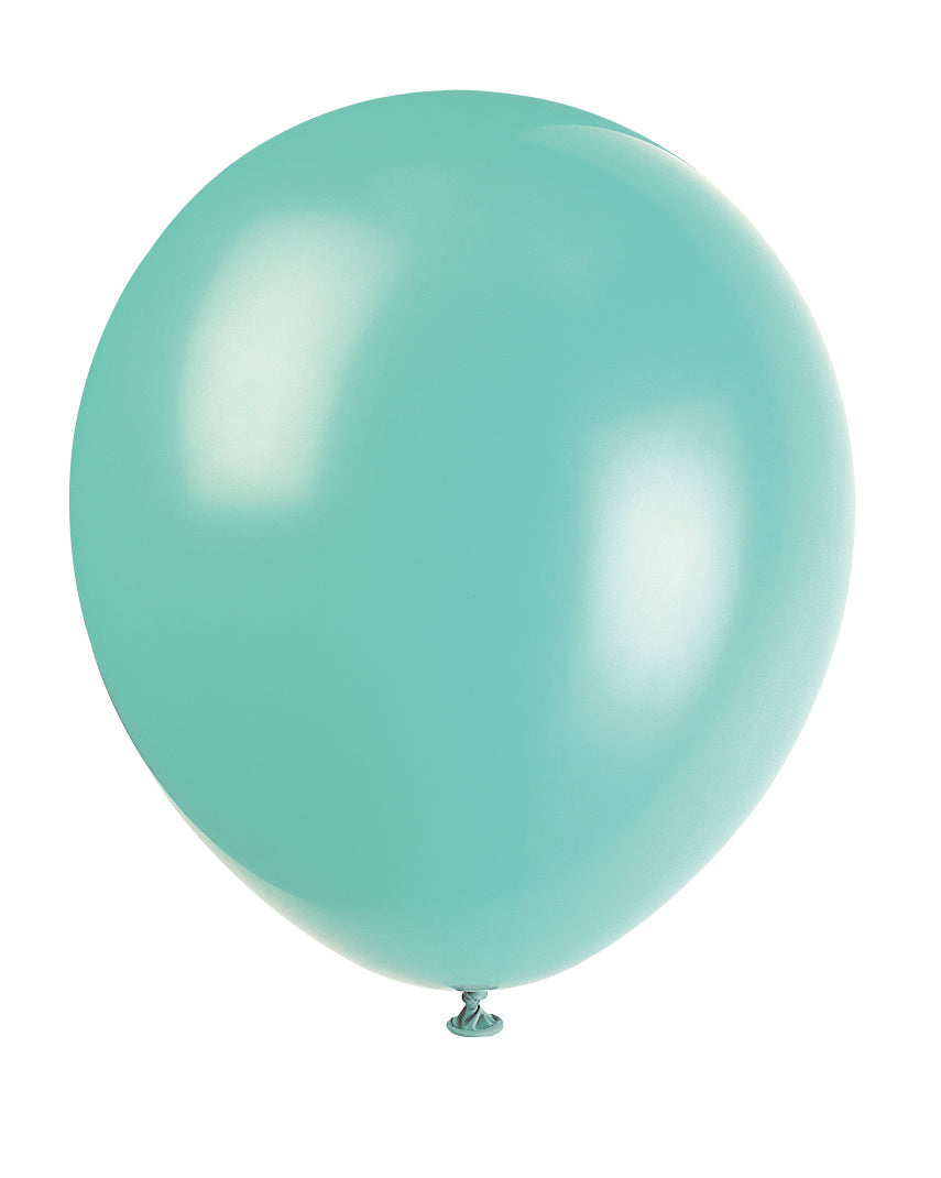 12" Latex Balloons, 10ct - Seafoam Aqua