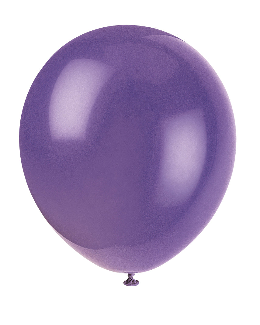 12" Latex Balloons, 10ct - Amethyst Purple