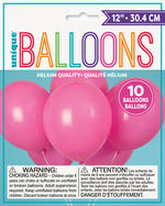 12" Latex Balloons, 10ct - Bubblegum Pink - Image 2