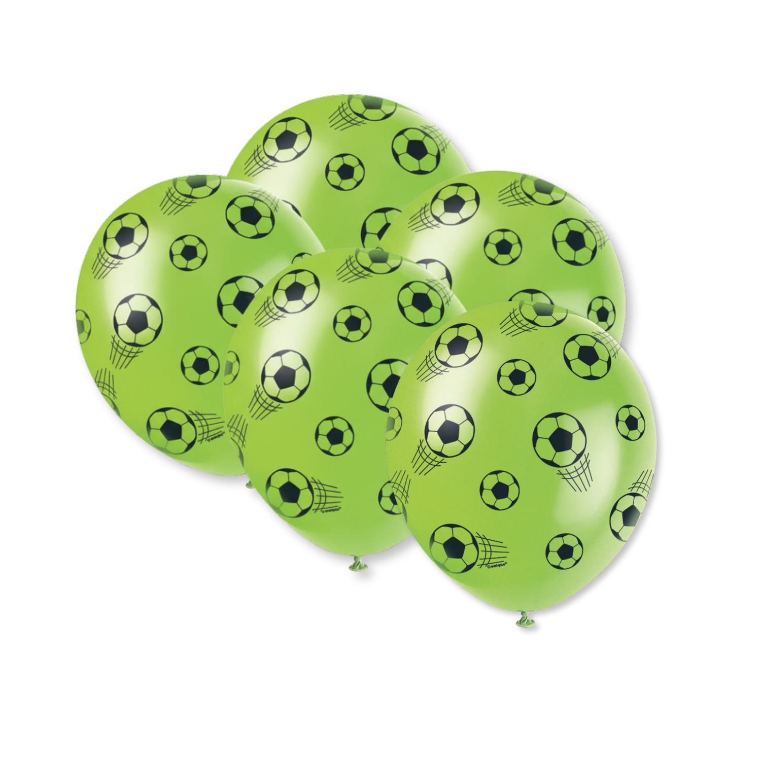 3D Soccer 12" Latex Balloons, 5ct